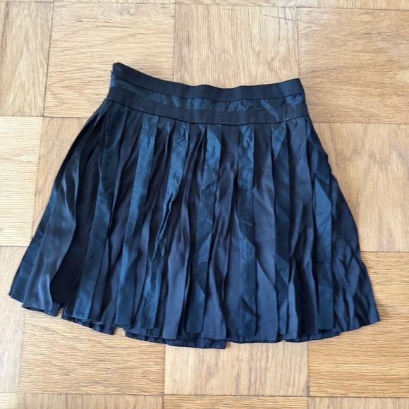 Bebe 4 Mini Skirt Whimsigoth Y2K Black Silk Accent Tassels Strips - Picture 2 of 8